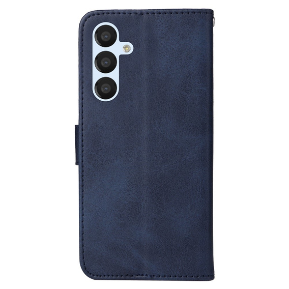 Etui z klapką do Samsung Galaxy A34 5G, Leather Wallet, granatowe