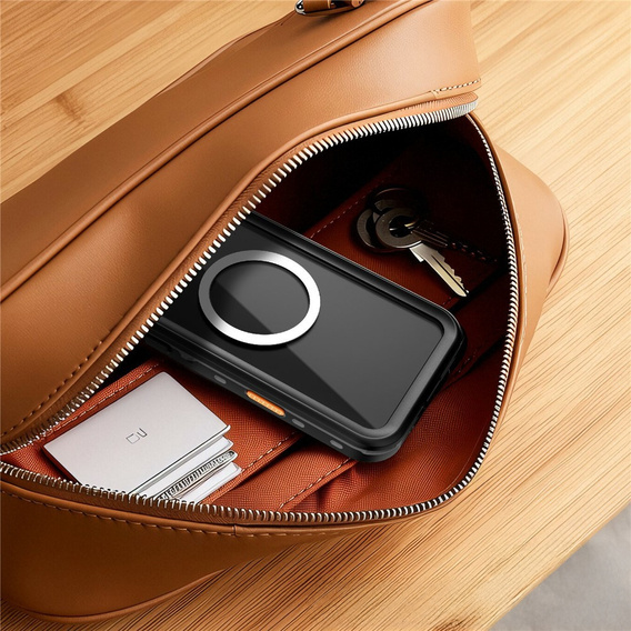 Etui do iPhone 17 Pro Max, Wodoodporne IP68, SHELLBOX MagSafe, czarne