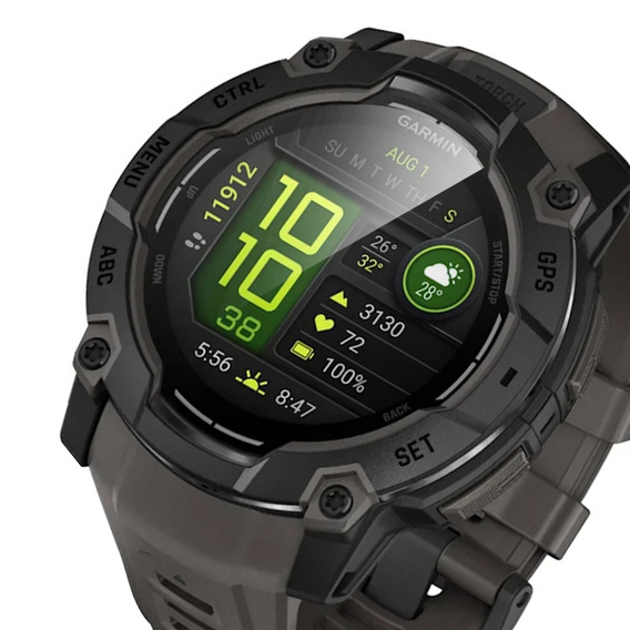 2x Szkło Hybrydowe ERBORD do Garmin Instinct 3 45mm