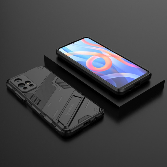 Etui do Xiaomi Poco M4 Pro 5G / Note 11S 5G, Military kickstand, czarne