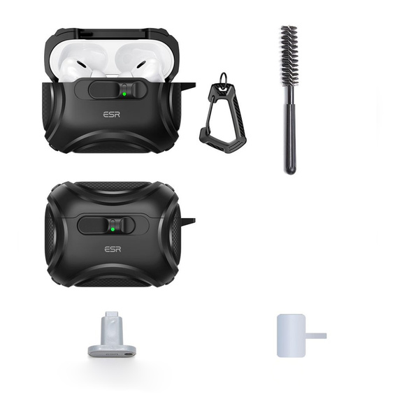 Etui na słuchawki z MagSafe ESR Cyber FlickLock do Apple AirPods Pro 3