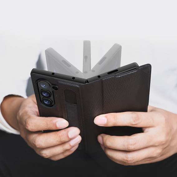 Etui NILLKIN do Samsung Galaxy Z Fold6 5G, z klapką, Czarne