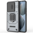 Etui KickStand Camera Lens do Xiaomi Poco F6 Pro, szare