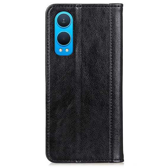 Etui z klapką do OnePlus Nord CE4 Lite, Split Leather, czarne