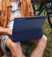 Etui z klawiaturą do Samsung Galaxy Tab S10+/ S9+/ S8+/ S7+/ S7 FE, Dexnor Magnetic Keyboard Touchpad, niebieskie