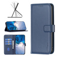 Etui z klapką do Samsung Galaxy A25 5G, BINFEN Wallet, niebieskie + szkło 9H