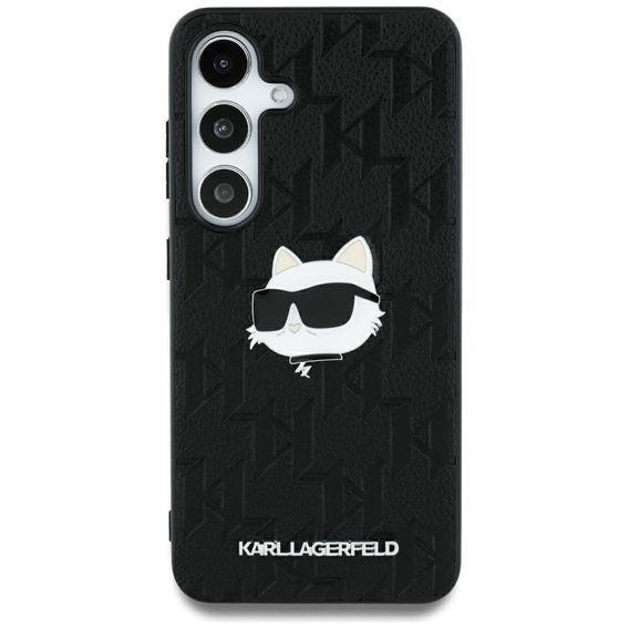 Etui Karl Lagerfeld do Samsung Galaxy S25 Ultra, Leather Monogram Choupette, czarne