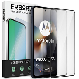 2x Szkło Hartowane ERBORD 3D do Motorola Moto G56 5G – ochrona całego ekranu