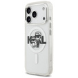 Etui Karl Lagerfeld IML Glitter Karl and Choupette MagSafe do iPhone 17 Pro
