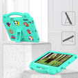 Etui do iPad 9.7" 2018/2017 (6/5 gen.) / Pro 9.7" 2016, Cute Patterns, z podstawką, Zielone