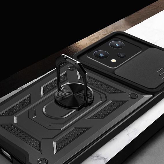 Etui pancerne do Realme 9 Pro / OnePlus Nord CE 2 Lite 5G, CamShield Slide, czarne