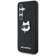 Etui Karl Lagerfeld do Samsung Galaxy S25 Ultra, Leather Monogram Choupette, czarne