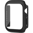 2w1 Etui + Szkło Hartowane do Apple Watch 4/5/6/SE 44MM, Czarne