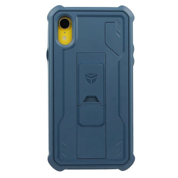 Etui pancerne do iPhone XR, Dexnor Full Body, granatowe