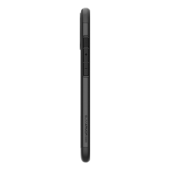 Etui Spigen do iPhone 16, Slim Armor MagSafe, Czarne + Szkło Hartowane 9H