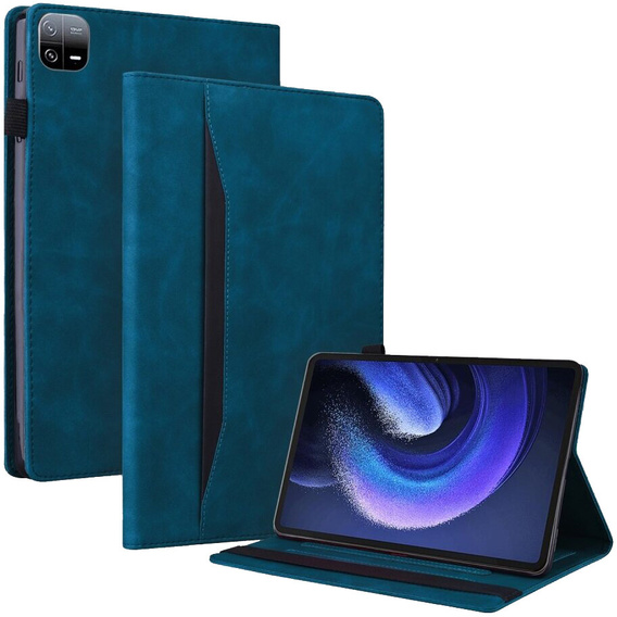 Etui do Xiaomi Pad 6, Classic, z miejscem na rysik, niebieskie