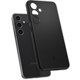 Etui Spigen do Samsung Galaxy S24, Thin Fit, Czarne + Szkło