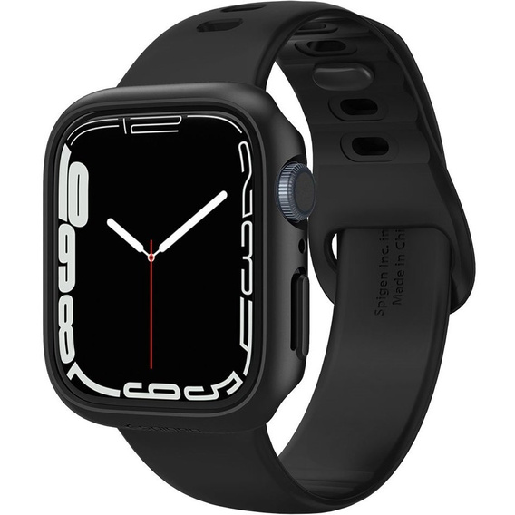 Etui SPIGEN do Apple Watch 7/8/9 45MM, Thin Fit, Czarny