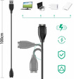 Kabel USB/ładowarka do smartwachy Garmin, czarny