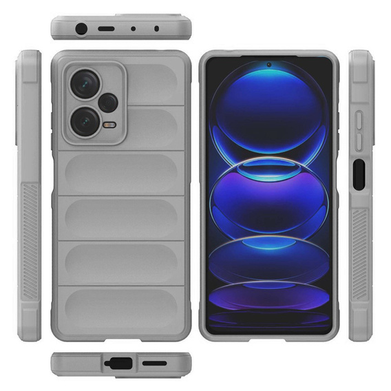 Etui do Xiaomi Redmi Note 12 Pro+ 5G, Gaming Shockproof, szare