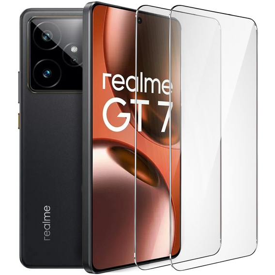 2x Szkło Hartowane ERBORD 9H Hard Glass do Realme GT 7 / 7T – codzienna ochrona w eleganckim wydaniu