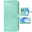 Etui z klapką do Oppo A60, Mandala, zielone