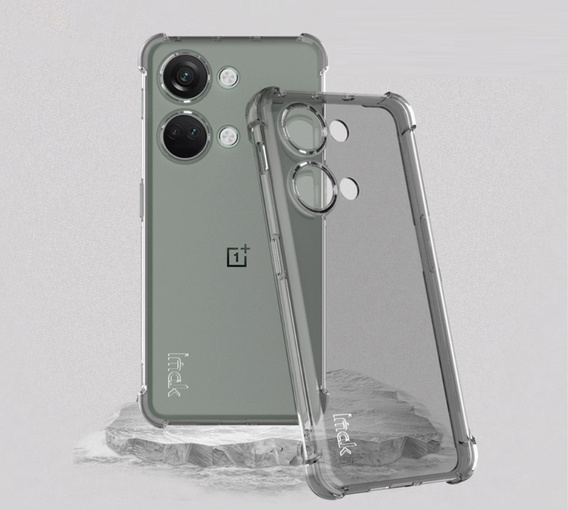 Etui IMAK do OnePlus Nord 3 5G, Dropproof, przezroczyste / czarne
