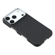 Etui do iPhone 17 Pro, Carbon Fiber, do MagSafe, czarne