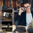 Etui do Samsung Galaxy A16, ERBORD Vintage, portfel z klapką, czarne
