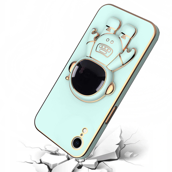 Etui do iPhone XR, Astronaut, miętowe
