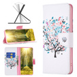 Etui z klapką do Motorola Edge 40 5G, Wallet, Colorful Tree białe