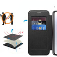 Etui z klapką do Samsung Galaxy A36 5G, RFID Wallet MagSafe z ochroną aparatu, czarne