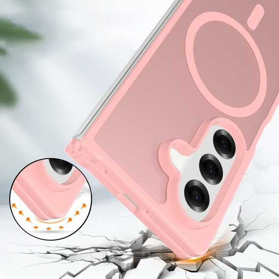 ERBORD Matt Case do Samsung Galaxy Z Fold7 5G – etui z MagSafe, różowe