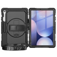 Wytrzymałe etui z paskiem na ramię do Samsung Galaxy Tab S10 FE+ (SM‑X620/X626B) - czarne