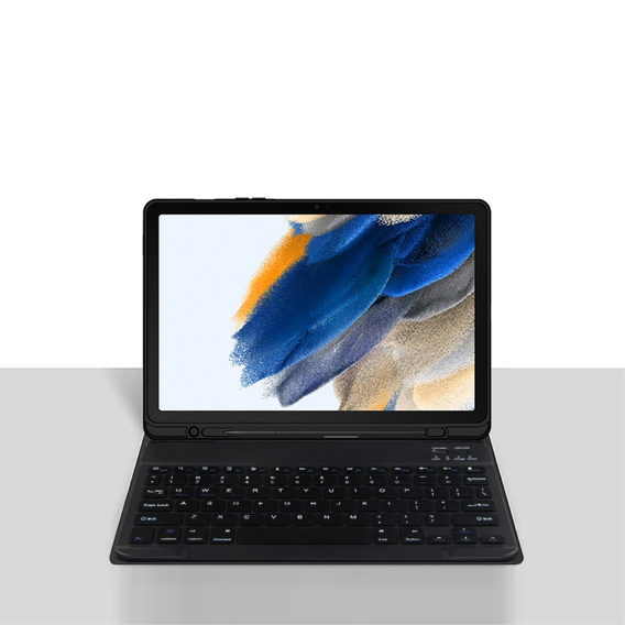 Etui z klawiaturą do Samsung Galaxy Tab A8 10.5, Leather Pen Slot, czarne