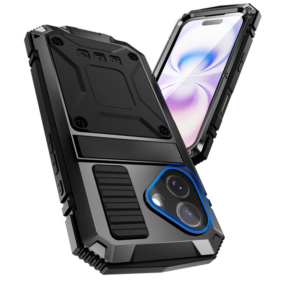 Etui R-JUST z podstawką i wbudowanym szkłem do iPhone 17