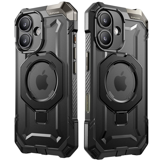 Etui Supcase do iPhone 16, Unicorn Beetle Grip Mag, Czarne
