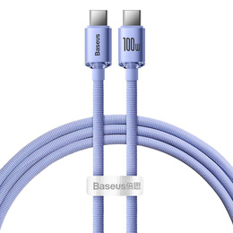 Baseus Crystal Shine kabel USB-C – USB-C 100 W do urządzeń z portem USB-C