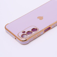 Etui do Samsung Galaxy A14 4G/5G, Electro heart, fioletowe
