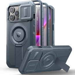 Dexnor – magnetyczne etui z osłoną aparatu do iPhone 13 Pro - niebieskie