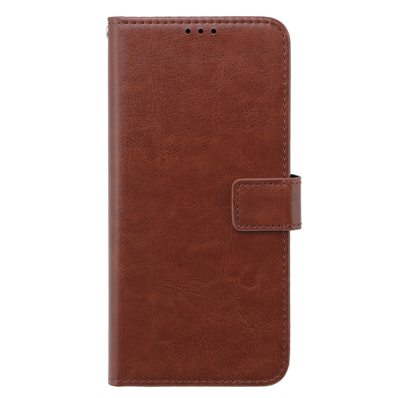 Etui z klapką do Oppo A38 4G / Oppo A18 4G, Crazy Horse Wallet, brązowe