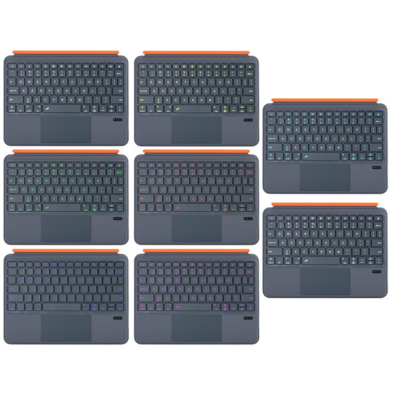 Wszechstronne etui z klawiaturą Bluetooth do iPad 11" 2025 A16 (11 gen.) / iPad 10.9" 2022 (10 gen.) – czarne
