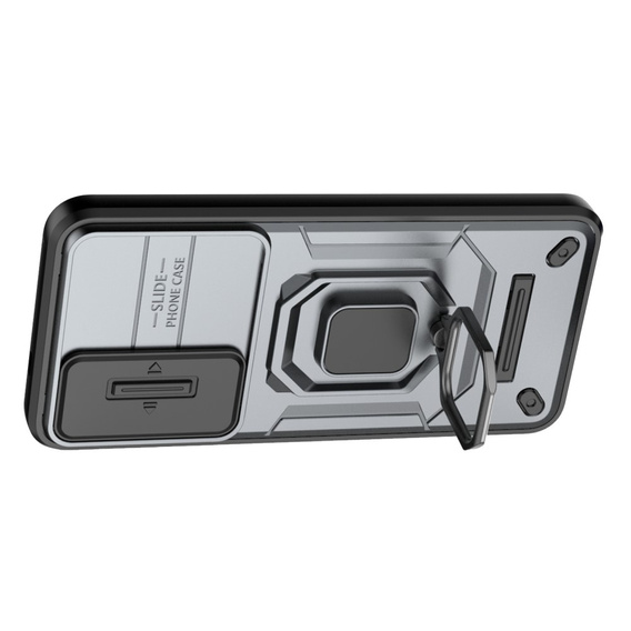 Etui KickStand Camera Lens do Samsung Galaxy S24, szare