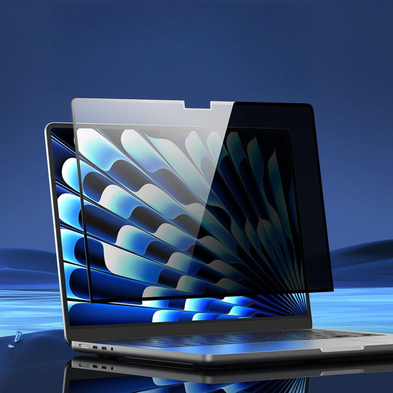 Folia prywatyzująca Dux Ducis Privacy Film na MacBook Air 13.6" 2022/2024/2025– ochrona prywatności i komfort pracy
