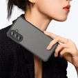 Etui Matt Case do Samsung Galaxy A17 5G, przydymione z czarnymi bokami