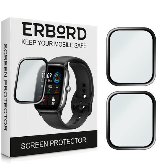 2x Szkło Hybrydowe ERBORD do Amazfit GTS 4 Mini