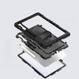 Wytrzymałe etui z paskiem na ramię do Samsung Galaxy Tab S10 FE+ (SM‑X620/X626B) - czarne