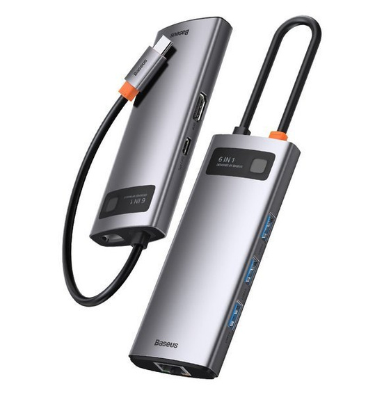 Stacja dokująca USB-C 6-w-1 Metal Gleam Series do urządzeń z USB-C