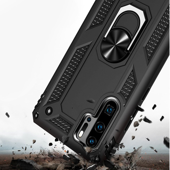 Etui pancerne do Huawei P30 Pro, Nox Case Ring, czarne