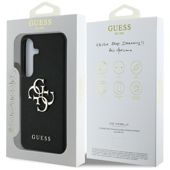 Etui GUESS Grained Big 4G Logo do Samsung Galaxy S25